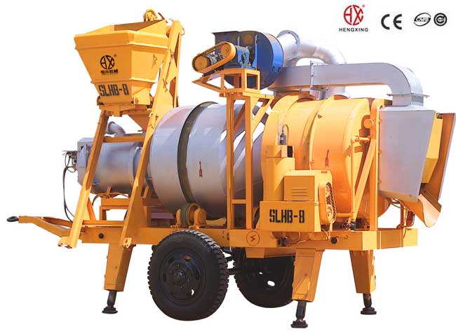 移動(dòng)雙滾筒間歇式瀝青混合料拌和機(jī)